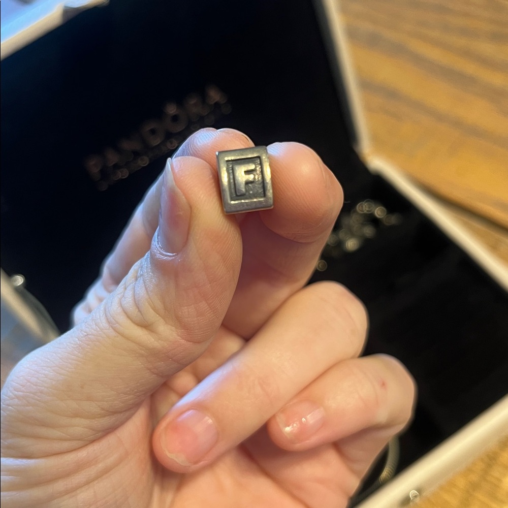 Pandora Silver Alphabet F Charm